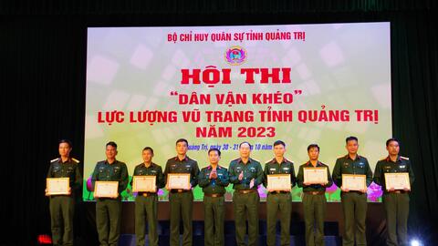 Sôi nổi Hội thi “Dân vận khéo” trong lực lượng vũ trang tỉnh Quảng Trị năm 2023