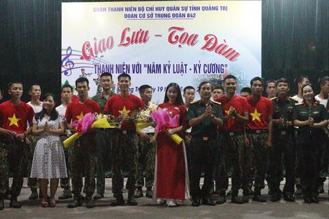 Đoàn cơ sở Trung đoàn 842, Bộ CHQS tỉnh Quảng Trị tổ chức giao lưu, tọa đàm Thanh niên với "Năm kỷ luật - kỷ cương 2020"
