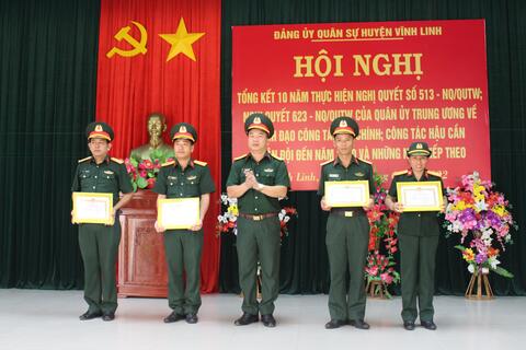 Đảng uỷ Quân sự huyện Vĩnh Linh Tổng kết 10 năm thực hiện Nghị quyết 623-NQ/QUTW và Nghị quyết 513-NQ/QUTW của Quân ủy Trung ương