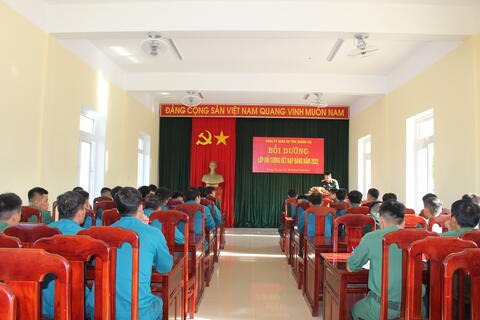 Đảng ủy Quân sự tỉnh Quảng Trị tổ chức lớp bồi dưỡng nhận thức đối tượng kết nạp đảng năm 2022