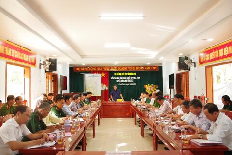 BAN CHỈ ĐẠO DIỄN TẬP PCLB-TKCN TỈNH QUẢNG TRỊ KIỂM TRA CÔNG TÁC CHUẨN BỊ VÀ GIAO NHIỆM VỤ DIỄN TẬP PCLB-TKCN HUYỆN VĨNH LINH NĂM 2022