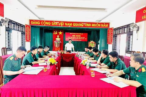 Đảng ủy Quân sự huyện Hướng Hóa: Hội nghị sơ kết giữa nhiệm kỳ thực hiện Nghị quyết Đại hội nhiệm kỳ 2020-2025