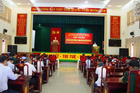 Bế mạc tập huấn diễn tập khu vực phòng thủ, phòng thủ dân sự tỉnh Quảng Trị năm 2023