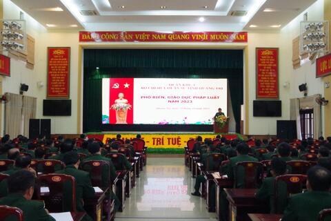 Bộ CHQS tỉnh tổ chức hội nghị học tập, phổ biến giáo dục pháp luật