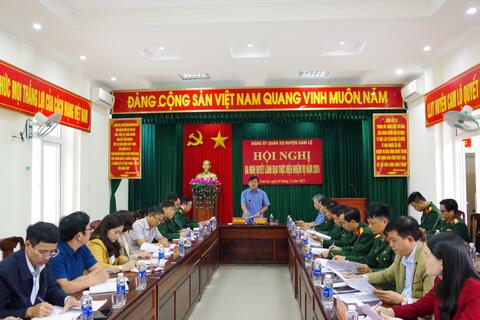 Đảng ủy Quân sự huyện Cam Lộ quyết tâm hoàn thành tốt nhiệm vụ Quân sự, Quốc phòng và xây dựng Đảng bộ năm 2024