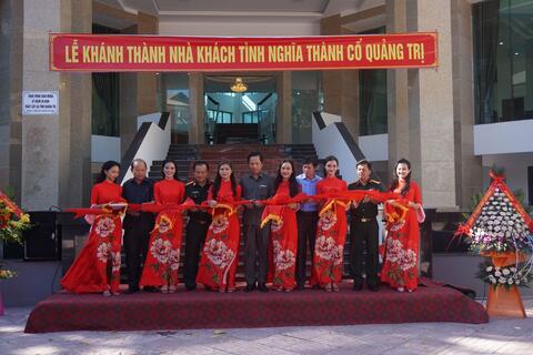 Bộ chỉ huy Quân sự tỉnh Quảng Trị: tổ chức Lễ khánh thành Nhà khách tình nghĩa Thành Cổ Quảng Trị.