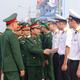 Thiếu tướng Lê Hồng Nhân, Phó Tư lệnh, Tham mưu trưởng Quân khu 4 kiểm tra kết quả công tác quân sự, quốc phòng tại Ban CHQS huyện đảo Cồn Cỏ