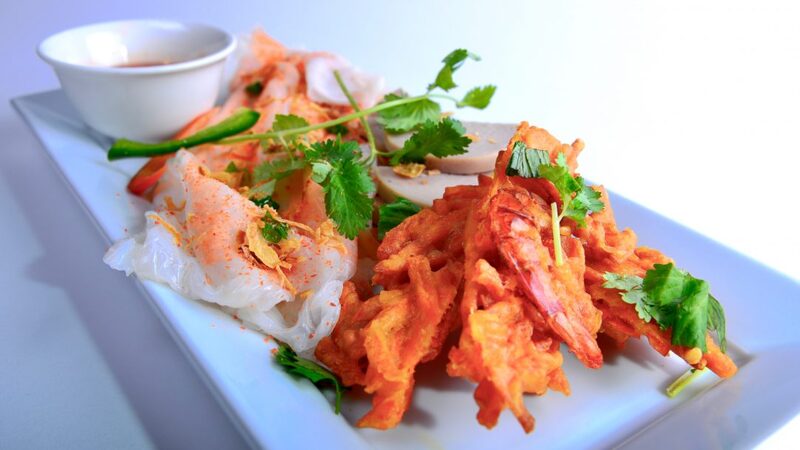 Quán 42 bánh ướt tôm chấy